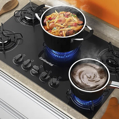 Imagen 4 de 8 de Pack Continental Anafe 5 Hornallas Campana 90 Cm Fama
