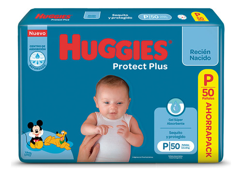 Huggies Protect Plus P Pañales 50 Unidades