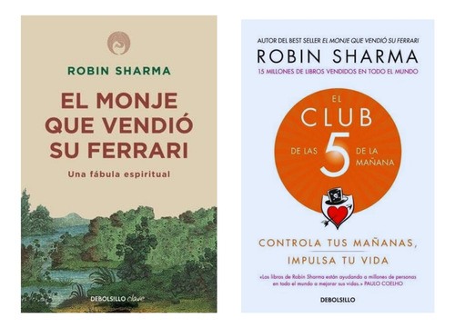 Libros El Monje Que Vendio Su Ferrari + El Club De Las 5 Am