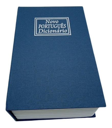 Livro Cofrinho Dicionario De Aço Para Joias Dinheiro 18cm
