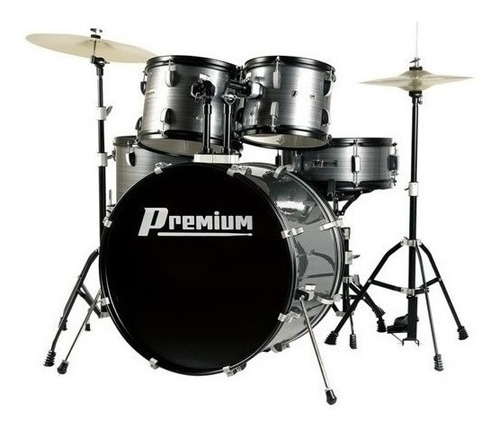 Bateria Acústica Premium Dx722 Bumbo 22 Iniciante Sl Chumbo