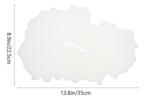Molde Epóxico Para Posavasos Diy Con 2 Asas, Bandeja Crystal