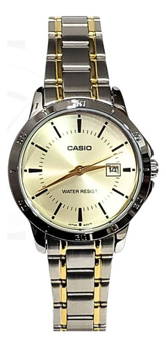 Relógio Casio Feminino Collection Ltp-v004sg-9audf + Nf
