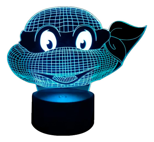 Lampara 3d App Incluida Tortugas Ninjas Donatello