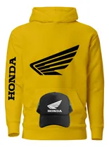 Comprar Poleron Honda + Gorro Jockey - Motores - Motos - Estampaking
