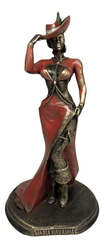 Estátua Maria Navalha - Exclusiva (vermelha) Studio Orion