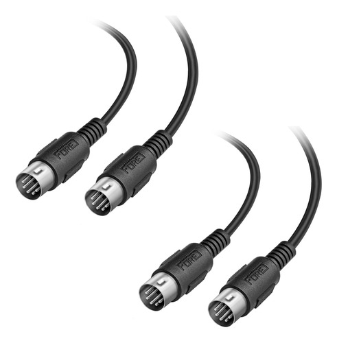 Fore Paquete De 2 Cables Din A 5 Pines Din Midi Para Juegos