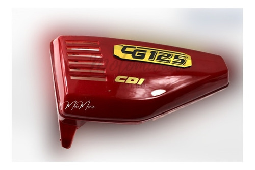 Tapa  Lateral Para Moto Cg125 Rojo