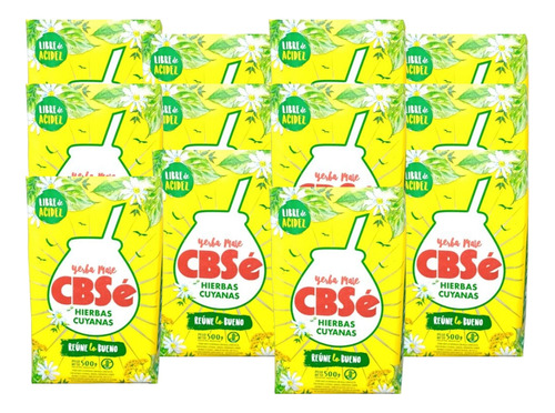 Yerba Mate Cbse Hierbas Cuyanas 500g X 12 Unidades