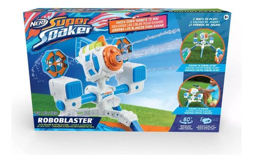 Nerf Roboblaster Lanzador De Chorro De Agua Giratorio 