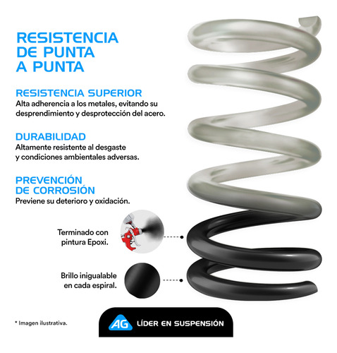 Resortes Originales Para Caddy 2010 A 2015 Carter 55mm Del A
