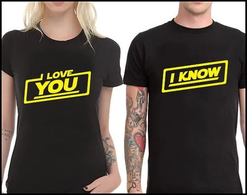 Playeras pareja star wars hotsell