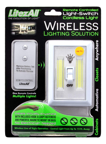 22217 Litezall Cr Cob Led Wireless Light Switch