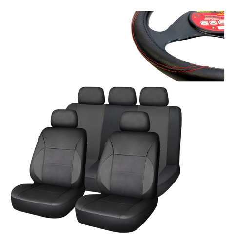 Cubreasiento En Eco Ecuero + Cubrevolante Premium