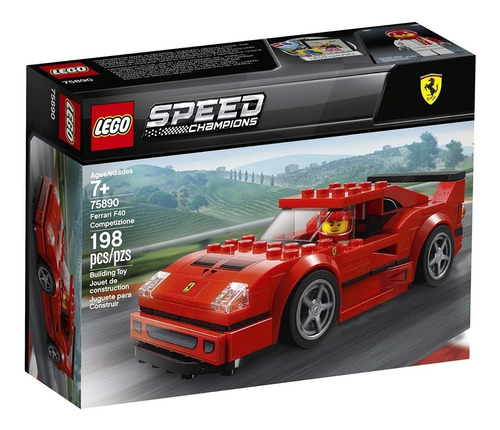 Bloques para armar Lego Speed Champions Ferrari F40 competizione 198 piezas  en  caja