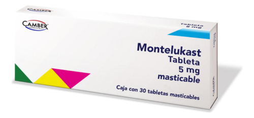 Montelukast 5 Mg Tabletas Masticables Caja Con 30 Tabletas