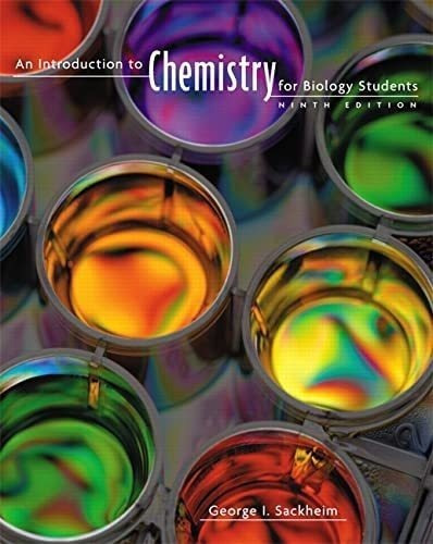 Libro: Introduction To Chemistry For Biology Students, An