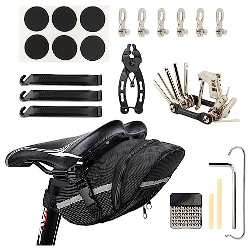 Bike Repair Tool Kit & Bike Saddle Bag, Bicycle Saddle ...