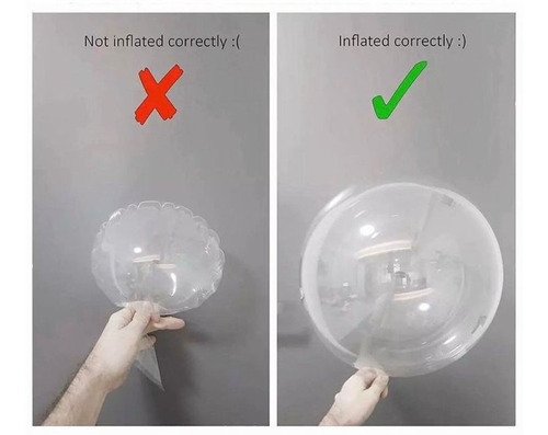 Globo Burbuja 24 Pulgadas Con 50 Pz