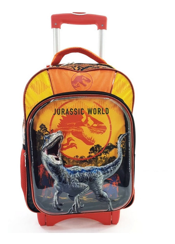 Mochila Jurassic World Blue Para Primaria Con Carro Ruz 