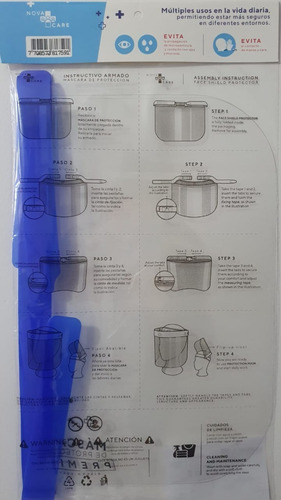 Careta Mascara Protectora Facial Visor Movible