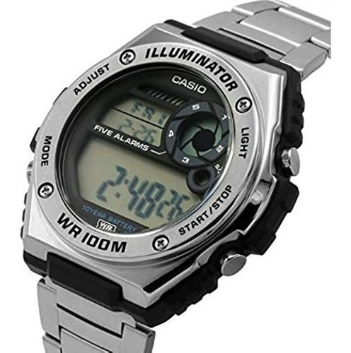 Reloj Casio Mod. Mwd-100hd-1a Local Daddona Color de la malla Negro