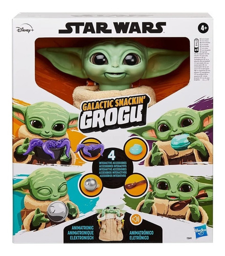 Star Wars Galactic Snackin' Grogu Baby Yoda Animatronic 