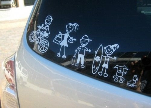 Sticker De La Familia Para Auto 