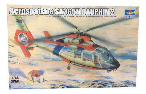 Helicóptero Dauphin 2 Trumpeter 2816 Maqueta 1/48 La Plata