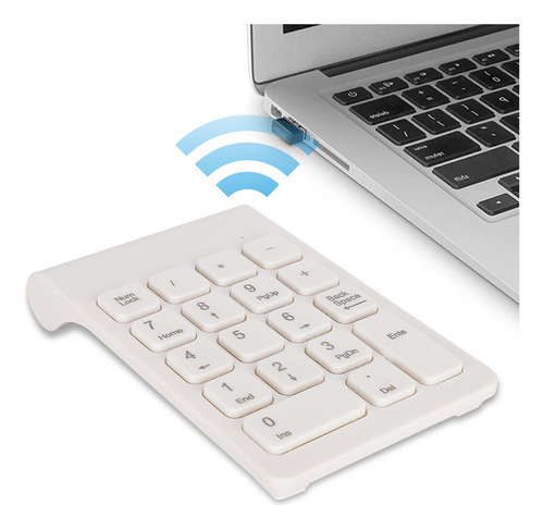 Mini Teclado Numérico Sem Fio Usb 2.4g Ergonômico