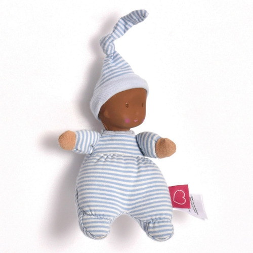 Muñeco Suave Precious Mini Rayas Azules Bonikka