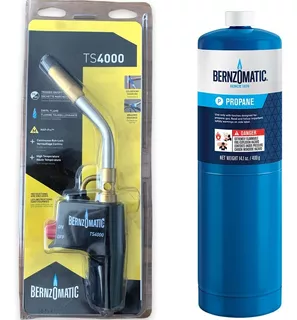 Garrafa Gas Propano Tx9 C/soplete Bronce Bernzomatic Ul100