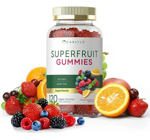 Gomitas Multivitaminico Vitamina A C E Biotina Zinc Eg W15 Sabor Berries