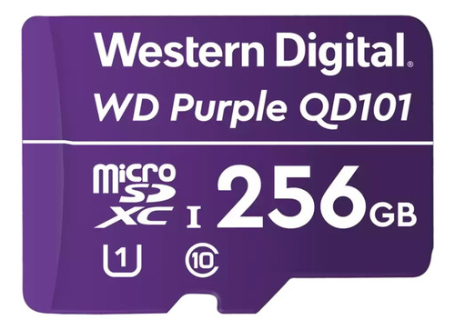 Microsd Wester Digital Purple Clase 10 Videovigilancia,256gb