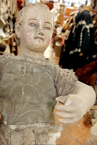 Talla Niño Jesus Madera Policromada 36 Cm Arte Religioso (Usado)