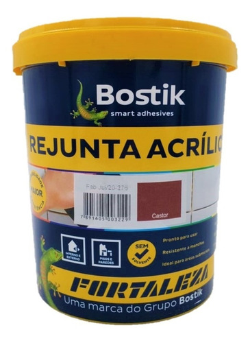 Rejunte Acrílico Castor Piscina / Porcelanato 1kg Fortaleza