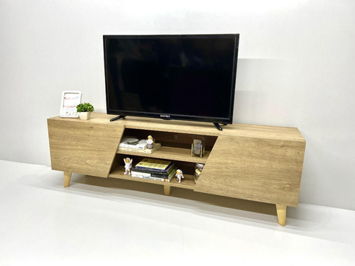 Mueble Para Tv Estilo Nórdico Minimalista   