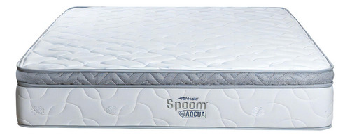 Colchón Queen Firmeza Media Pillow Spoom Acqua New 160x190