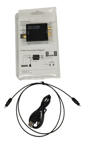 Convertidor Audio Digital Óptico / Toslink A Rca Analógico
