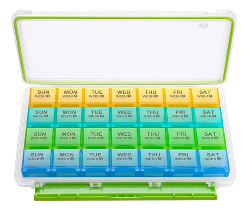 Organizador De Pastillas Bug Hull Mensual, A Prueba De Humed