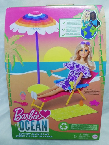 Barbie Beach Day Set De Juego Tema Playero Loves The Ocean