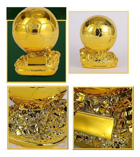 N Trofeo Mvp Globo Oro De Fútbol La Copa Mundial Resina 25cm