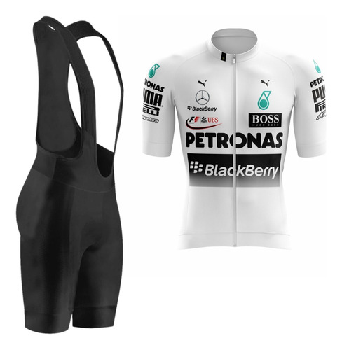 Conjunto De Ciclismo Masculino Bretelle E Camisa Ziper Total