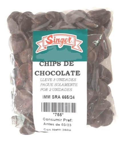 Chips Simil Chocolate 250 G