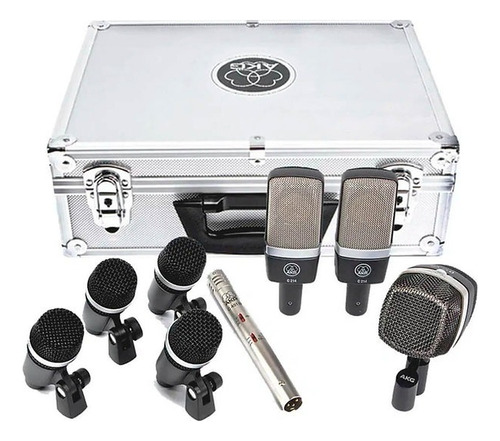 Akg Drumset Premium Juego Micrófonos Batería De Referencia