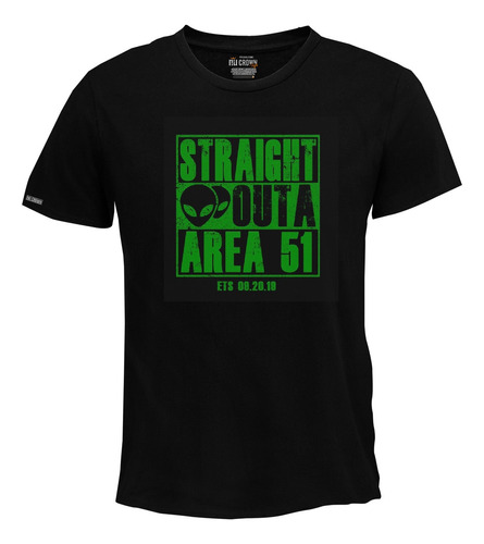 Camiseta Hombre 2xl-3xl Straight Out A Area 51 Aliens Zxb