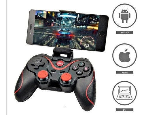 Control Bluetooth Gamer Con Soporte Android X3, Gamepad