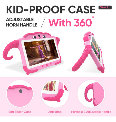 Tableta Para Niños De 7 Pulgadas 32gb Con Funda Software
