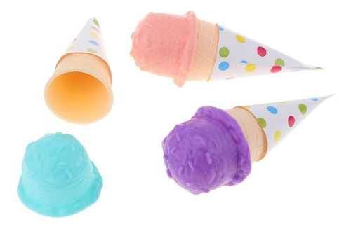 Juego De Helado Para Juego De Cocina De Casa De Muñecas,