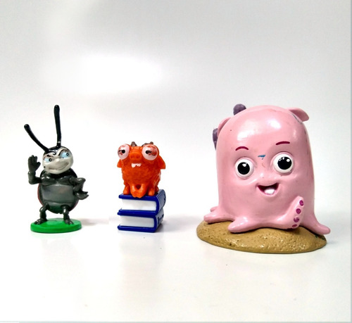Lote 3 Miniaturas Personagens Desenhos Da Pixar